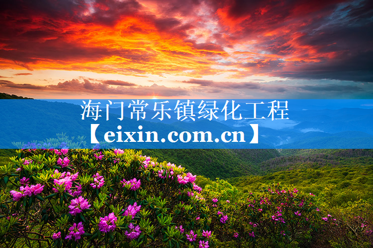 海门常乐镇绿化工程