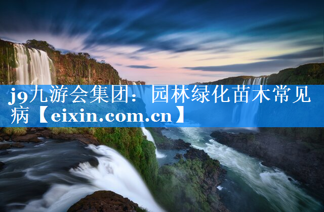 园林绿化苗木常见病