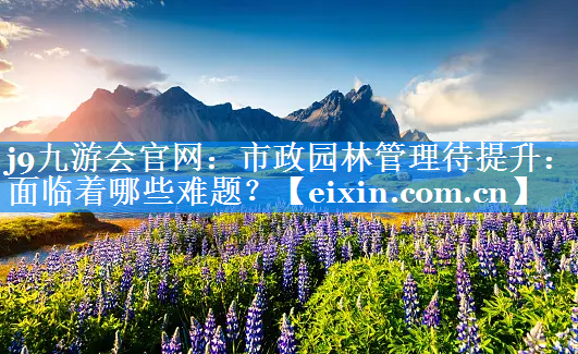 市政园林管理待提升：面临着哪些难题？